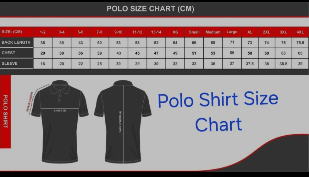 Polo Sizing Details